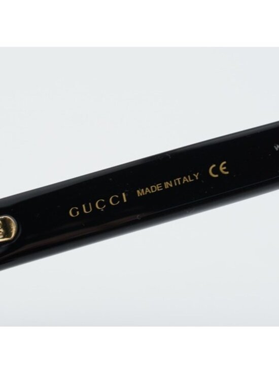 Gucci GG0035S 001 Women Sunglasses Black Round Frame, Grey Lenses main image 7